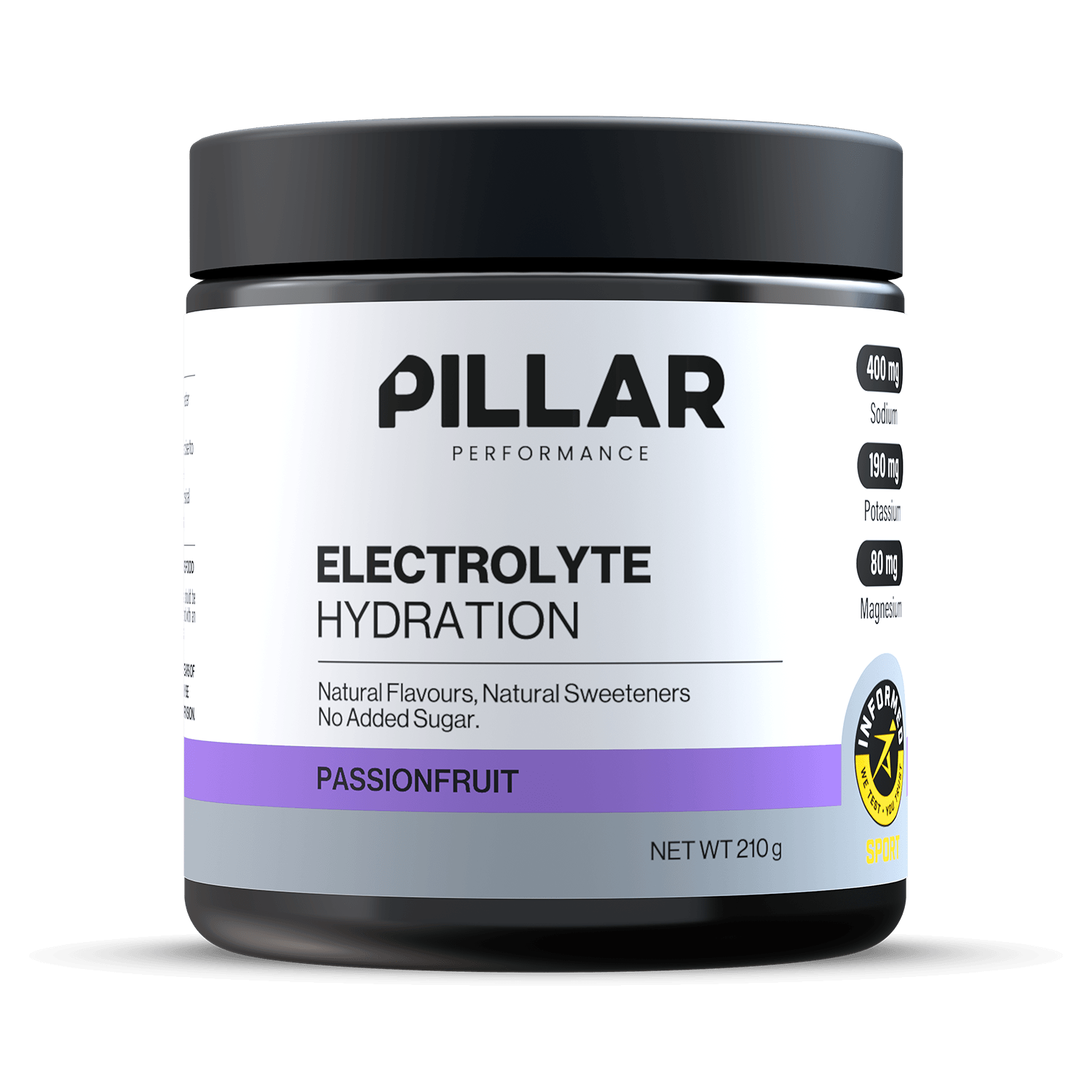 Pillar Performance Electrolyte Hydration - Passionfruit - 210g (30 Serves)