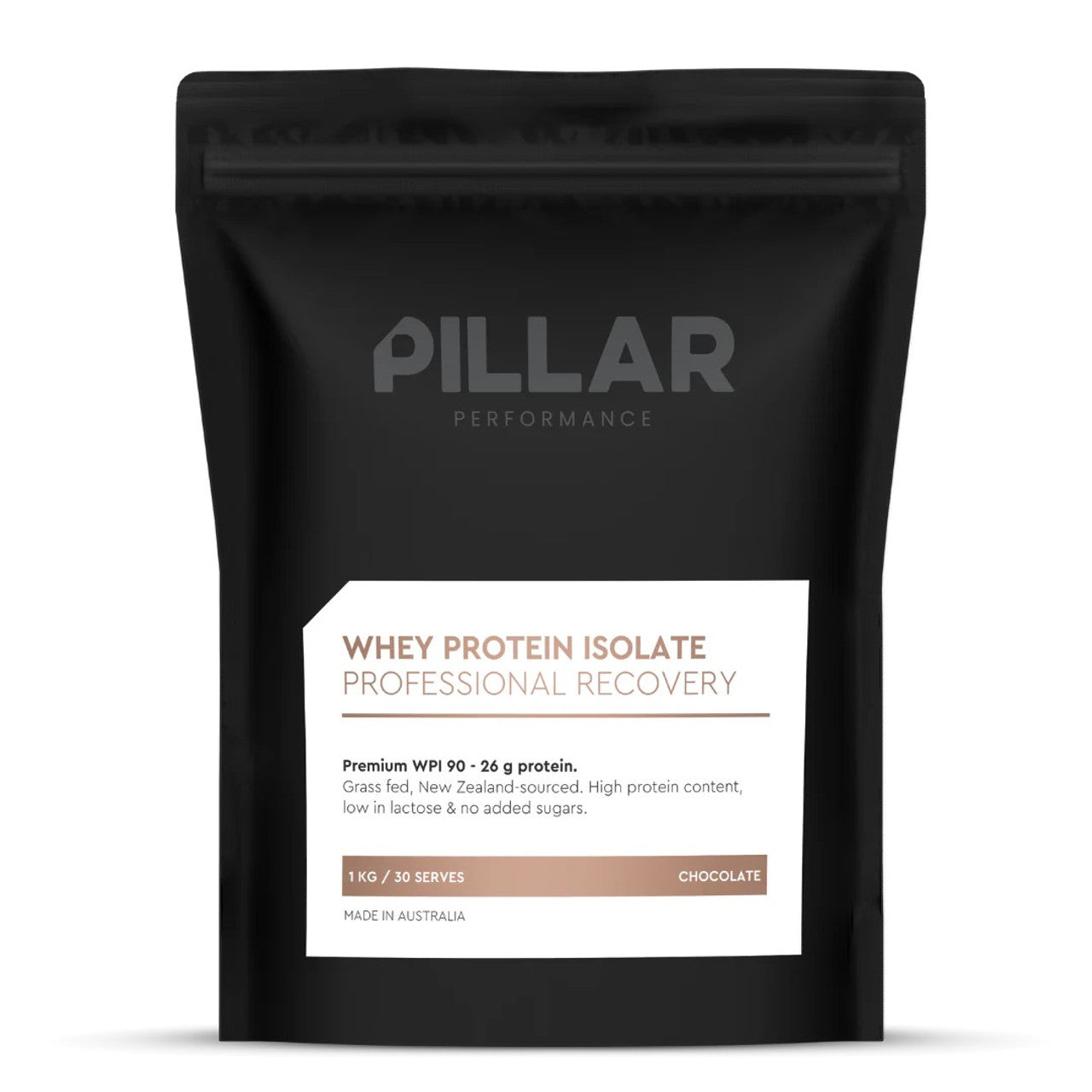 Pillar Performance NZ Grass Fed Isolate Protein (Pouch) - Chocolate - 1kg