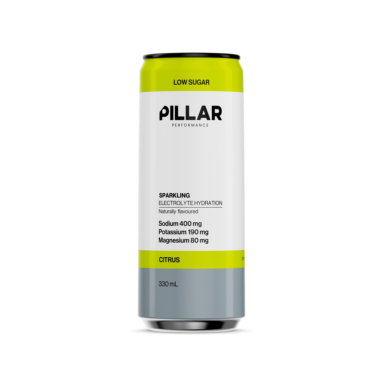 Pillar Performance Sparkling Electrolyte Hydration Can - Citrus - 330ml