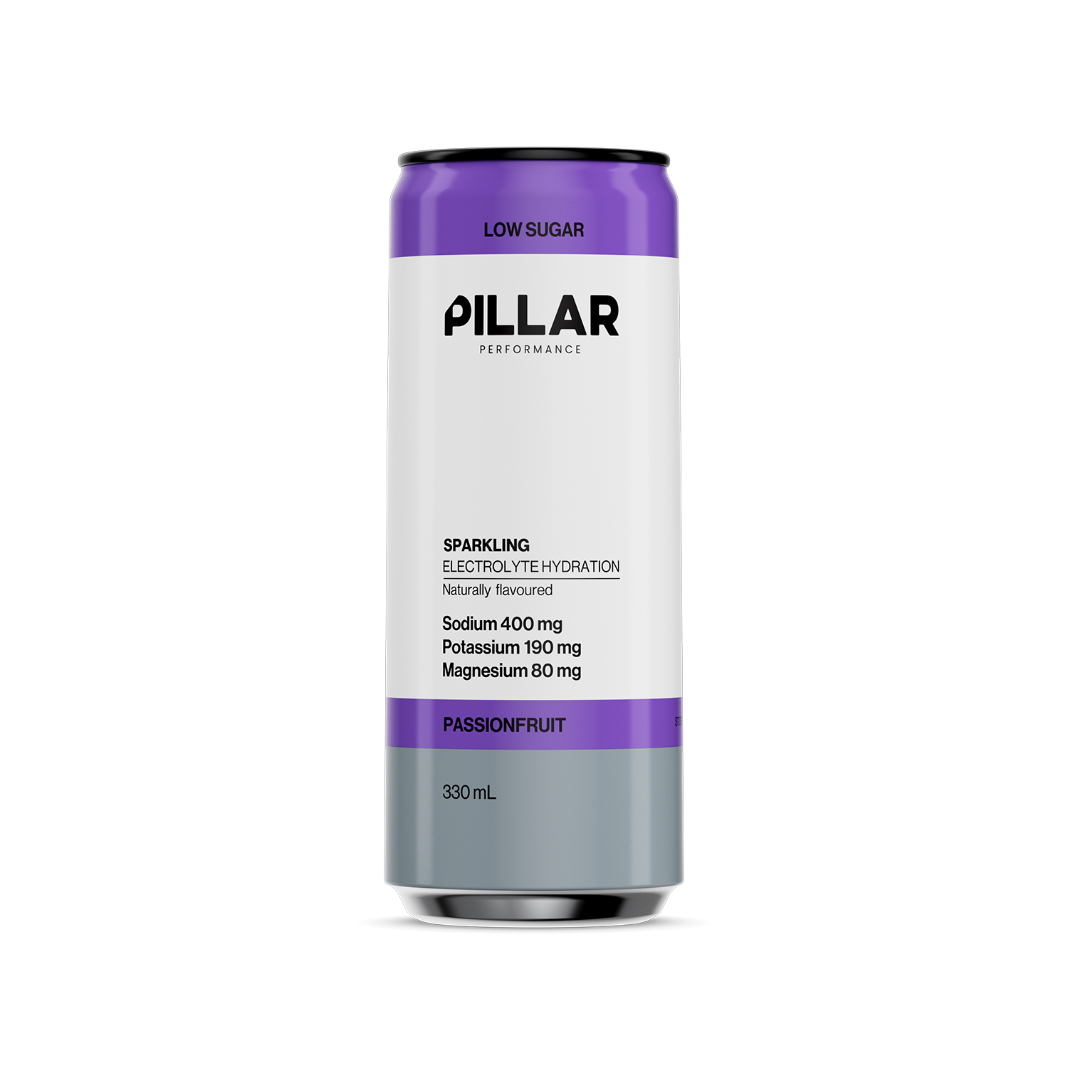 Pillar Performance Sparkling Electrolyte Hydration Can - Passionfruit - 330ml