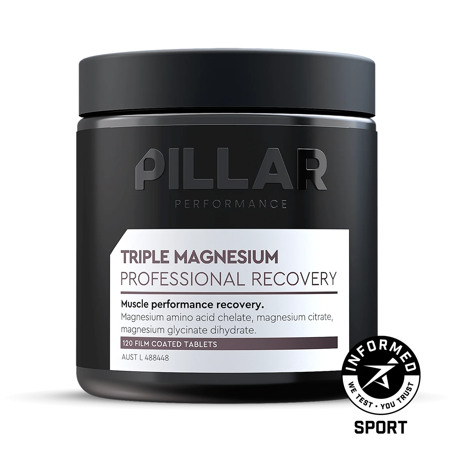 Pillar Performance Triple Magnesium Tablets - 120 Capsules