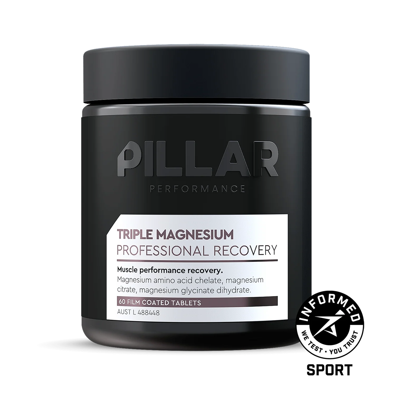 Pillar Performance Triple Magnesium Tablets - 60 Capsules