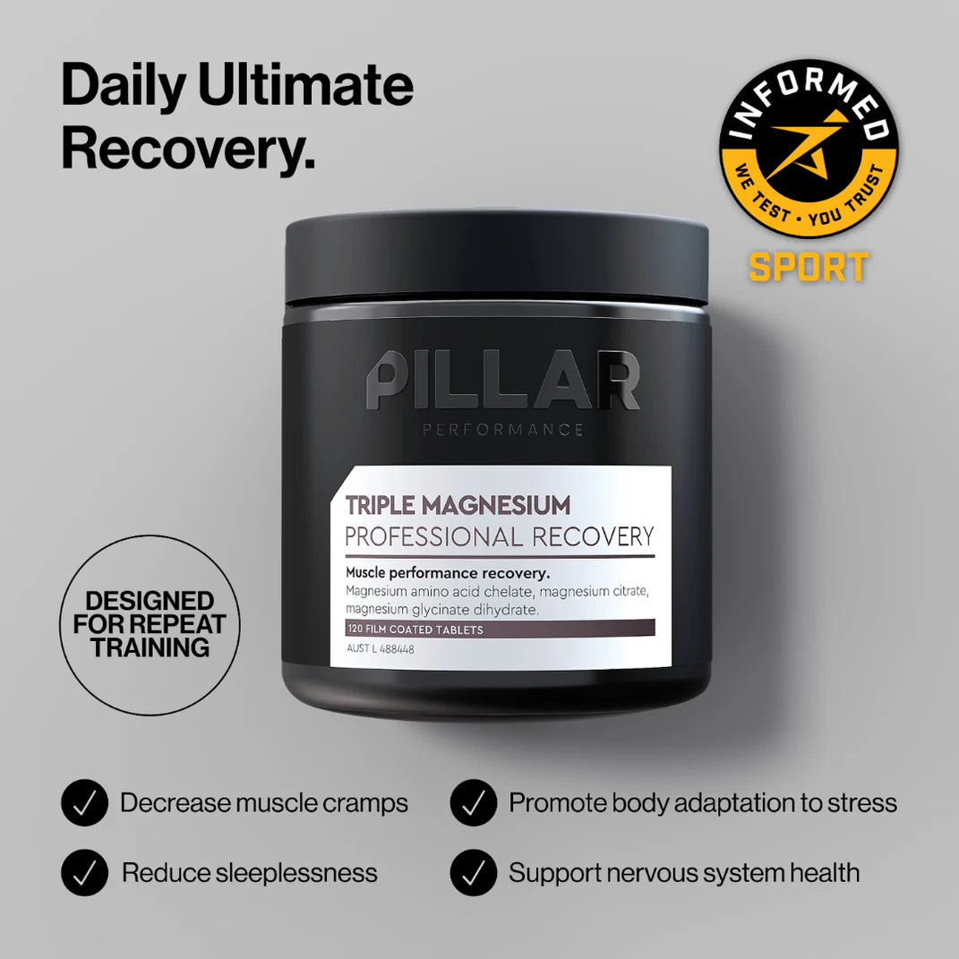 Pillar Performance Triple Magnesium Tablets - 60 Capsules