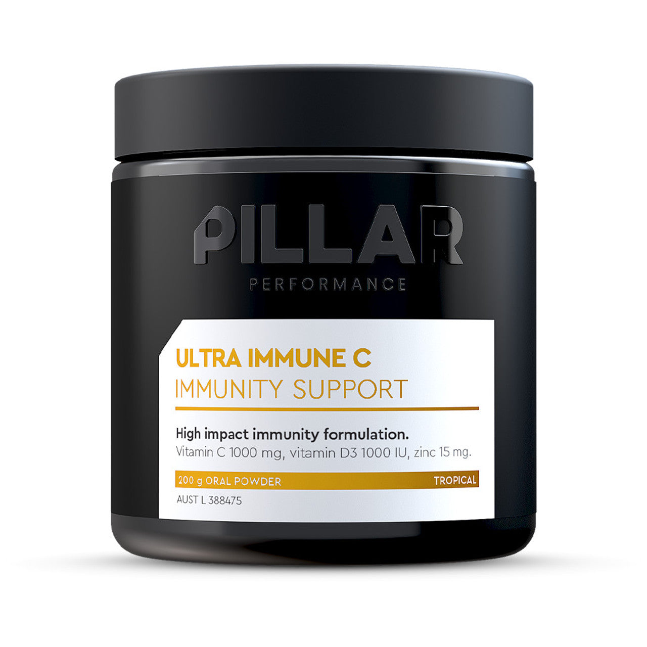 Pillar Performance Ultra Immune C Vitamins - Tropical - 200g