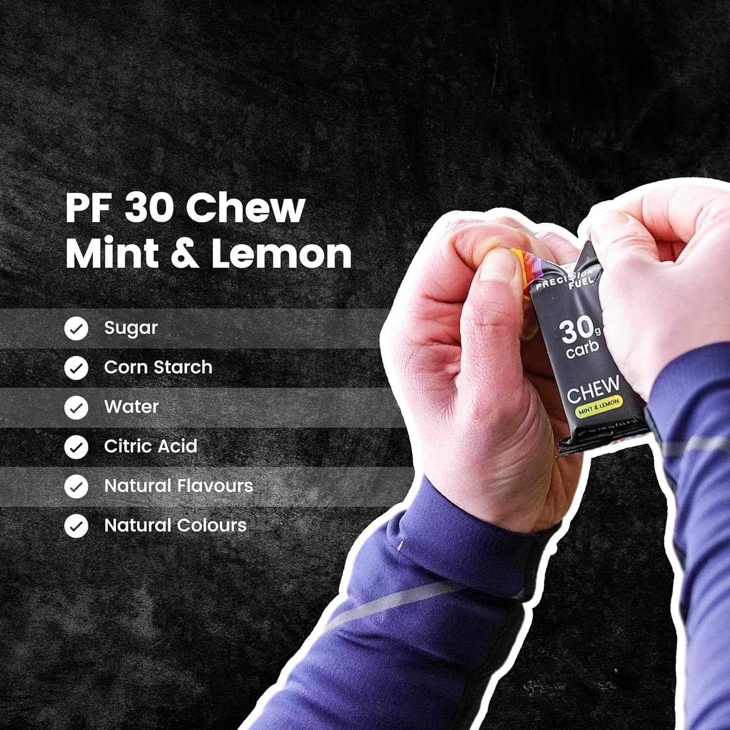 Precision Fuel 30g Carb Chew - Mint & Lime (15 Pack)