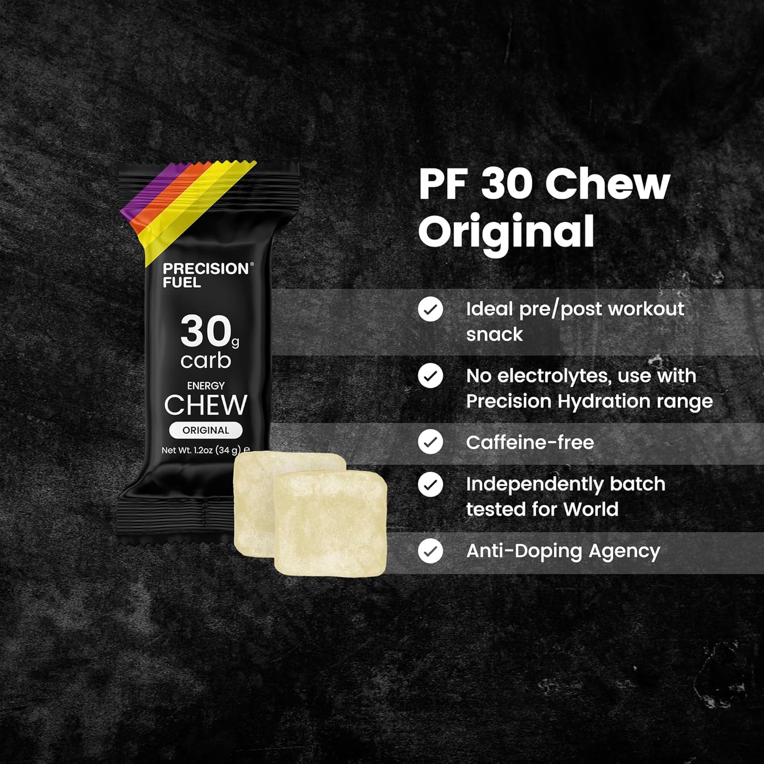 Precision Fuel 30g Carb Chew - Original (15 Pack)