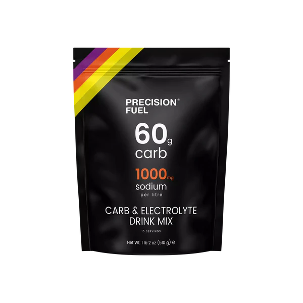 Precision Fuel 60g Carb + 1000mg Sodium Per Litre Carb & Electrolyte Drink Mix - 510g