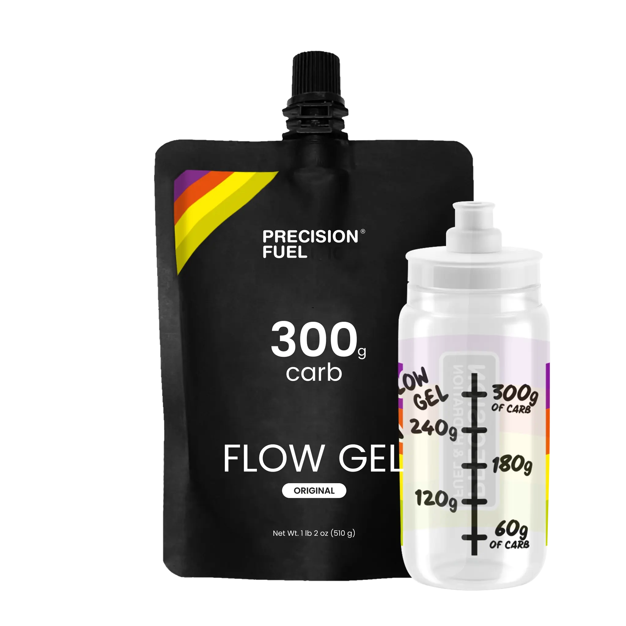 Precision Fuel 300g Carb Flow Gel - Original - 510g