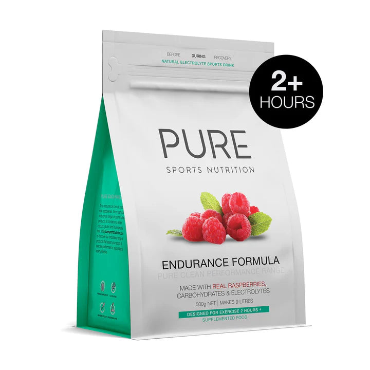 Pure Endurance Formula Carbohydrates & Electrolytes - Raspberry - 500g (17 Serves)