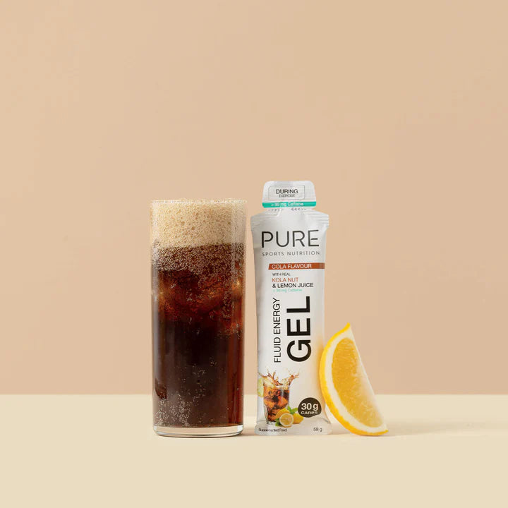 Pure Fluid Energy Gel - Cola Flavour + Caffeine - 58g (Single)