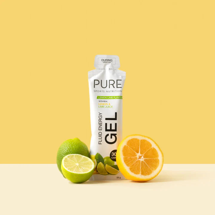 Pure Fluid Energy Gel - Lemon Lime Flavour - 58g (Single)