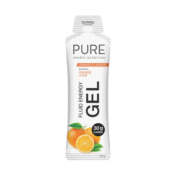 Pure Fluid Energy Gel - Orange Flavour - 57g (Single)