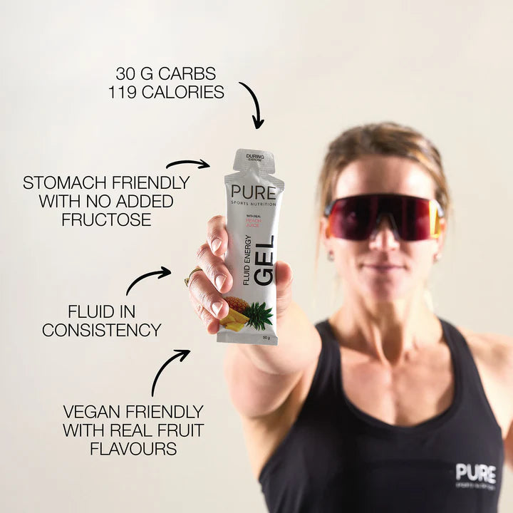 Pure Fluid Energy Gel - Orange Flavour - 57g (Single)