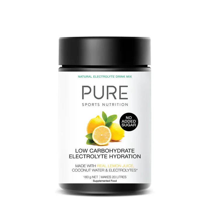 Pure Low Carb Electrolyte Hydration - Lemon - 160g (20 Serves)
