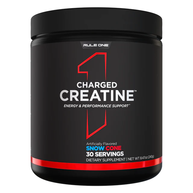 Rule 1 Charged Creatine - Snow Cone - 240g (30 Serves)