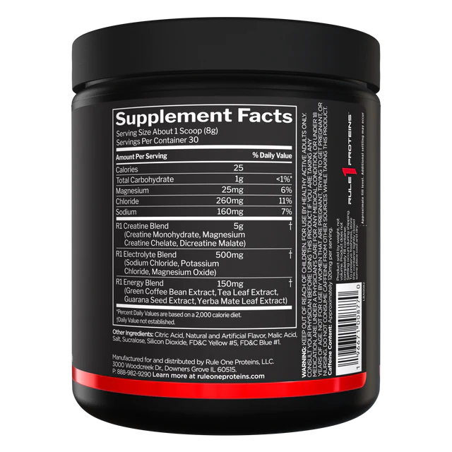 Rule 1 Charged Creatine - Sour Candy - 240g (30 Serves)