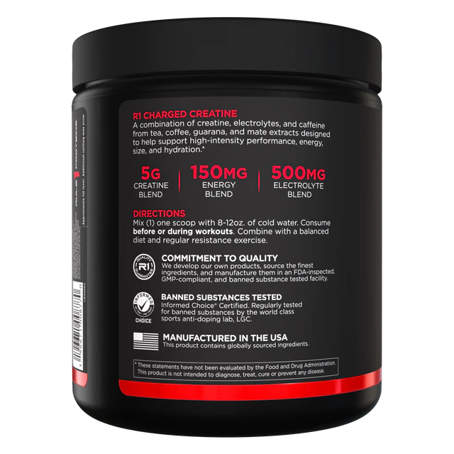 Rule 1 Charged Creatine - Sour Candy - 240g (30 Serves)