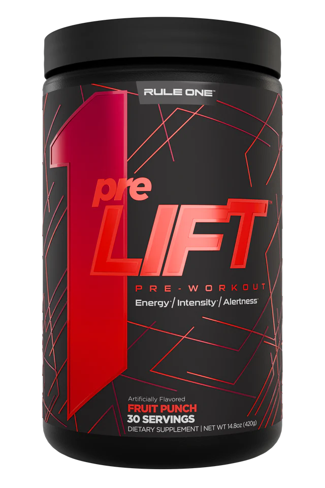 Rule 1 Pre-Lift Pre-Workout - Fruit Punch - 420g (30 Serves)