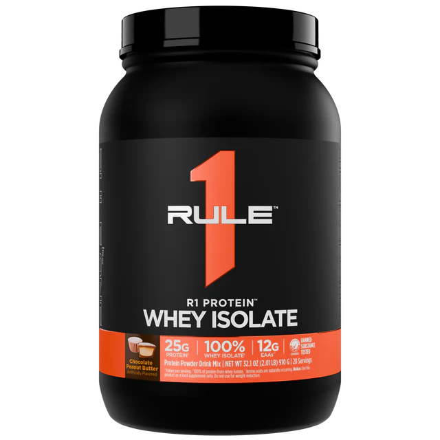 Rule 1 R1 Protein Whey Isolate (WPI) - Chocolate Peanut Butter - 2lb (28 Serves)