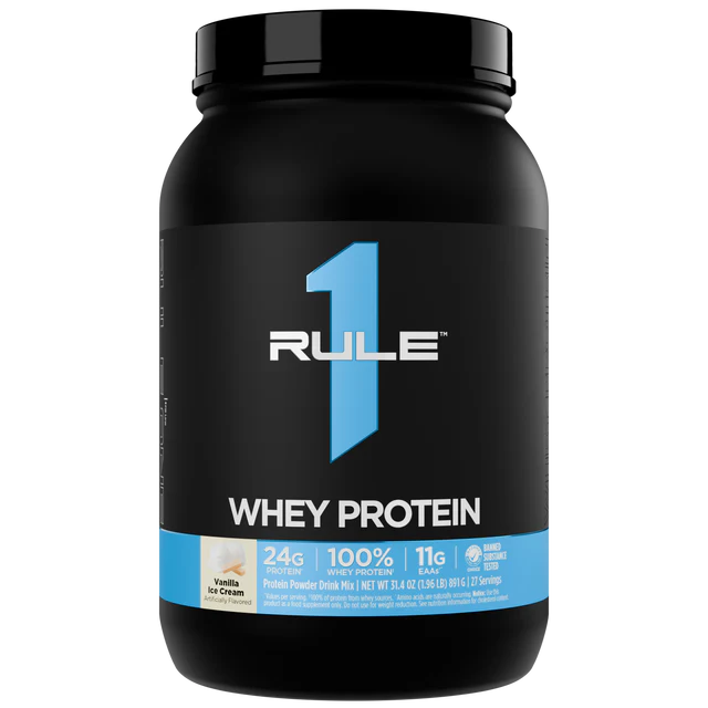 Rule 1 Whey Protein Blend - Vanilla Ice Cream - 2lb (27 Serves)