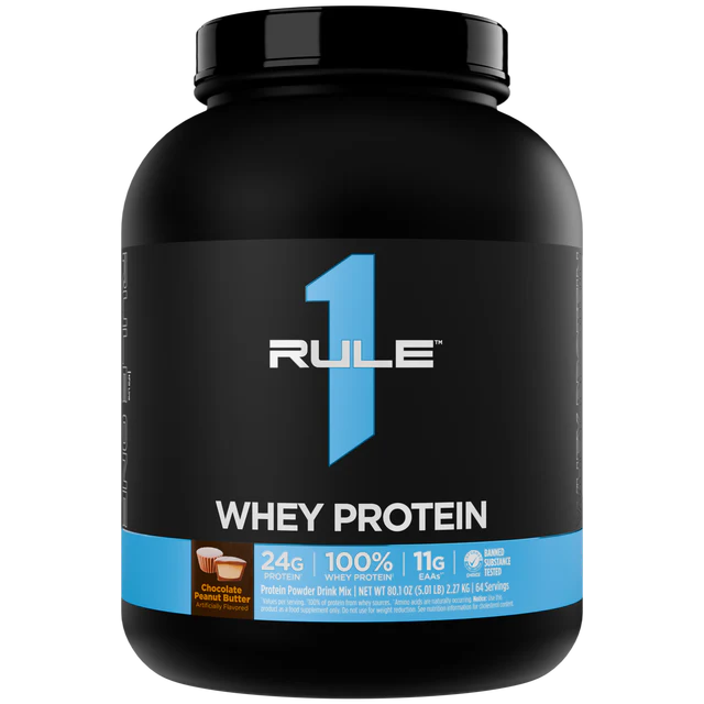 Rule 1 Whey Protein Blend - Chocolate Peanut Butter - 5lb (64 Serves)