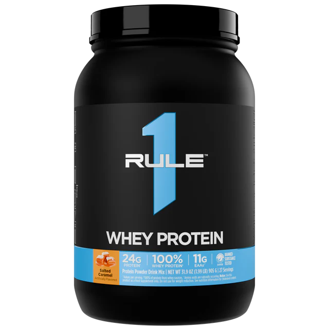 Rule 1 Whey Protein Blend - Salted Caramel - 2lb (27 Serves)