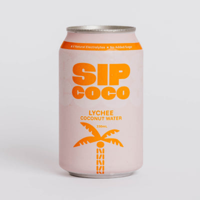Sip Cooco Coconut Water - Lychee - 330ml