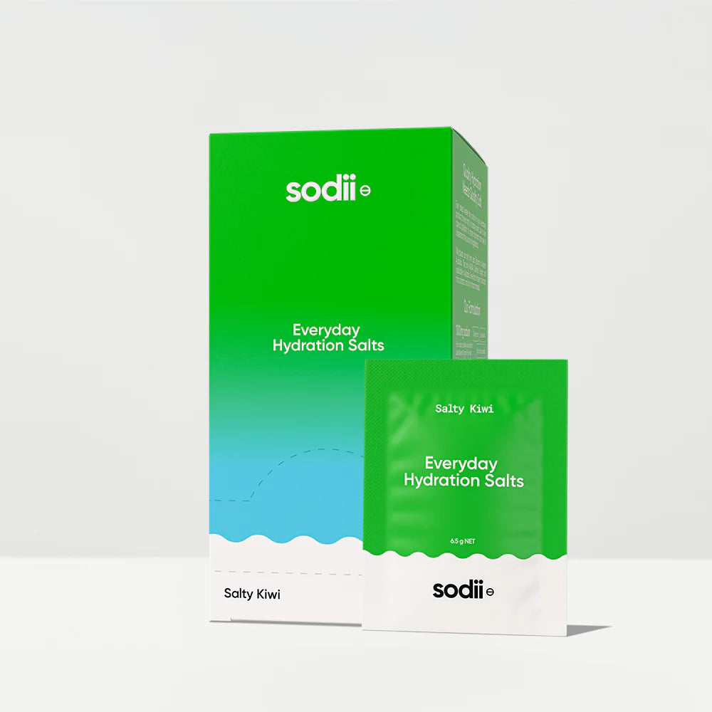 Sodii Everyday Hydration Salts Sachets - Salty Kiwi - 30 Pack