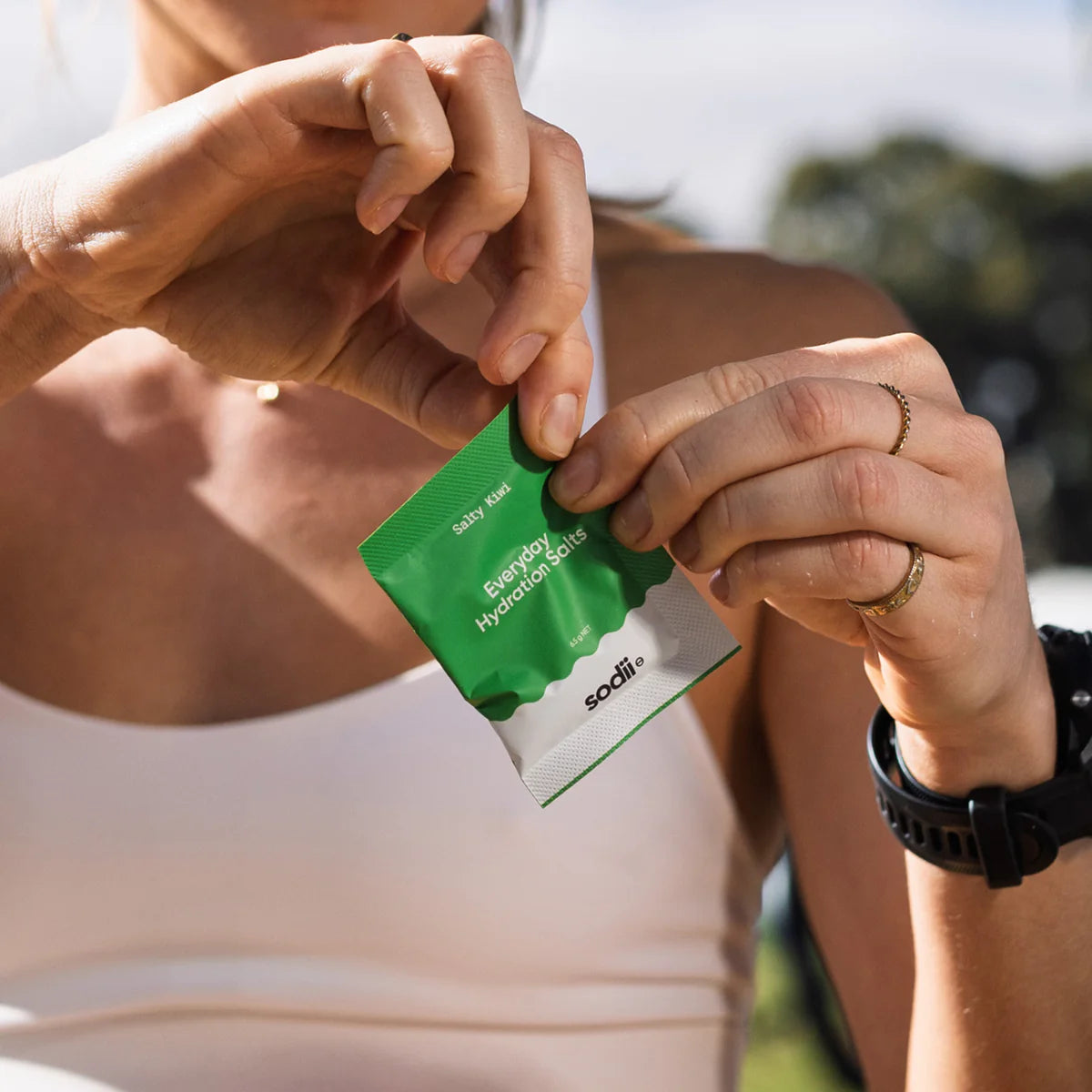 Sodii Everyday Hydration Salts Sachets - Salty Kiwi - 30 Pack