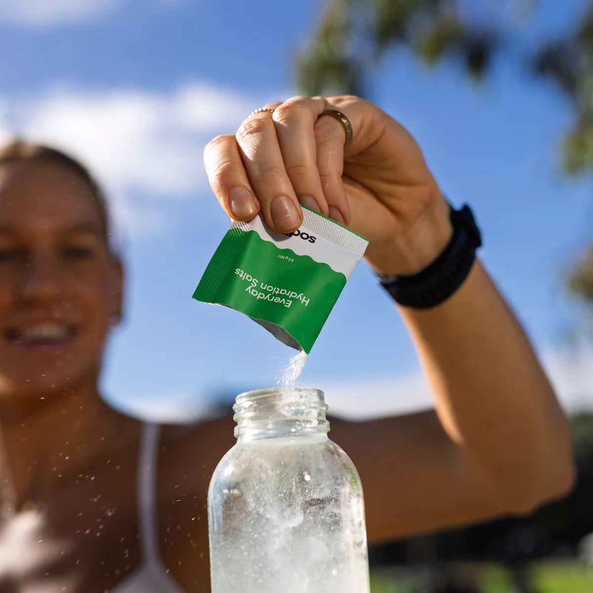 Sodii Everyday Hydration Salts Sachets - Salty Kiwi - 30 Pack