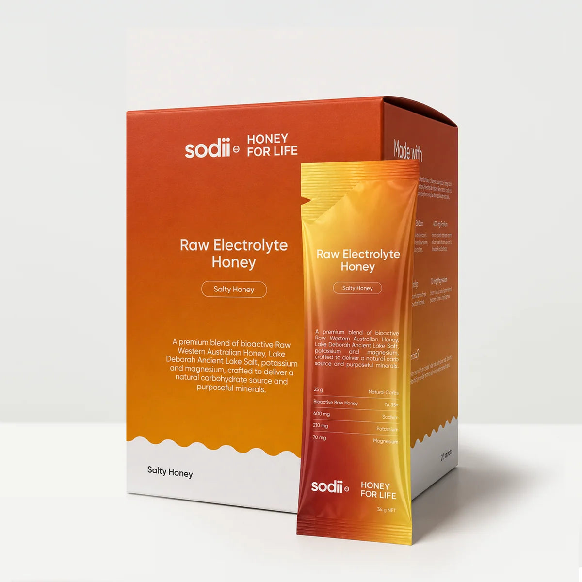 Sodii Raw Electrolyte Honey Gel - 34g (Single)