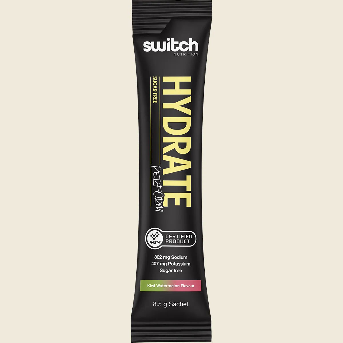 Switch Hydrate Perform Sugar Free Electrolyte Sachets - Kiwi Watermelon Flavour - 170g (20 x 8.5g)