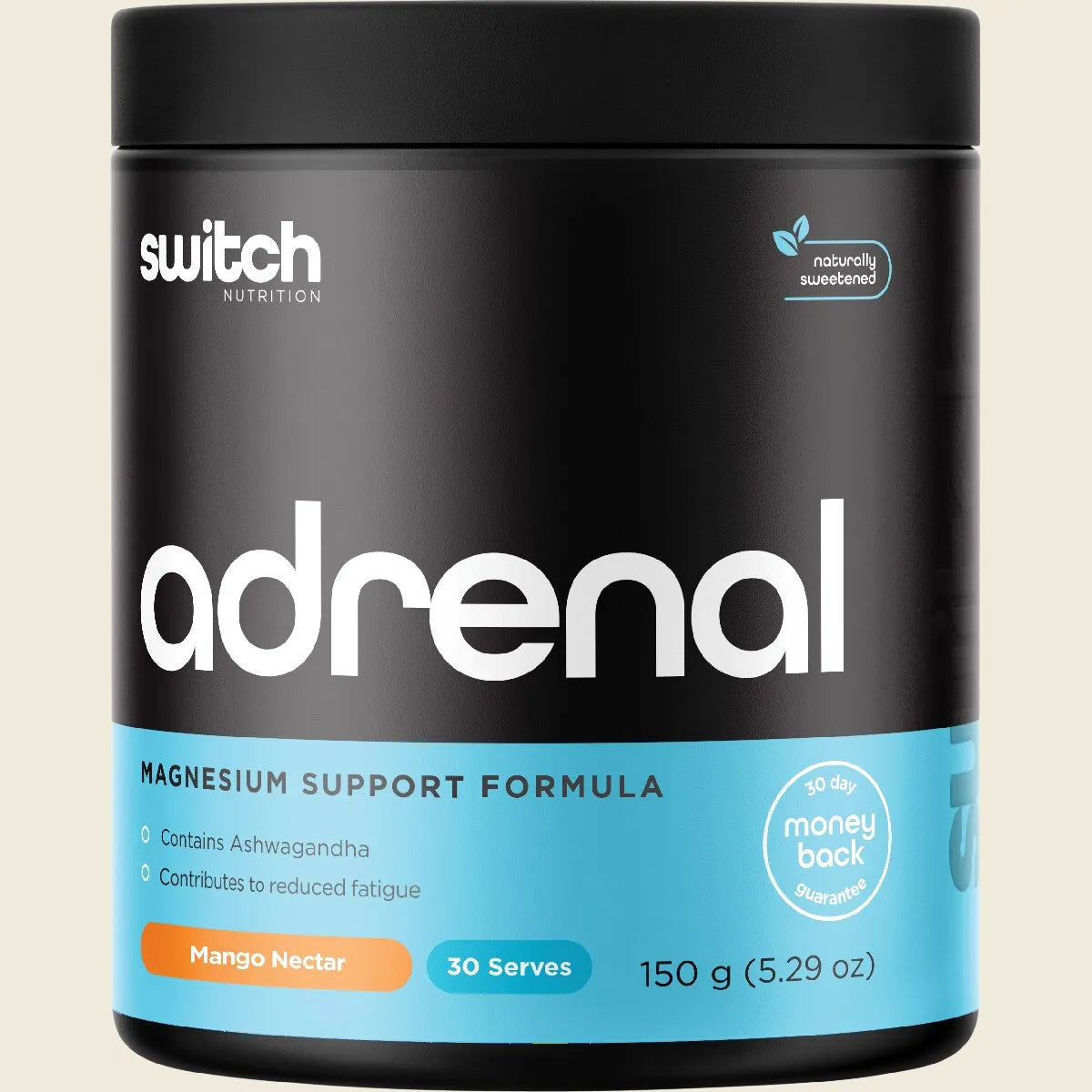 Switch Nutrition Adrenal Tub - 150g (30 Serves) - Mango Nectar