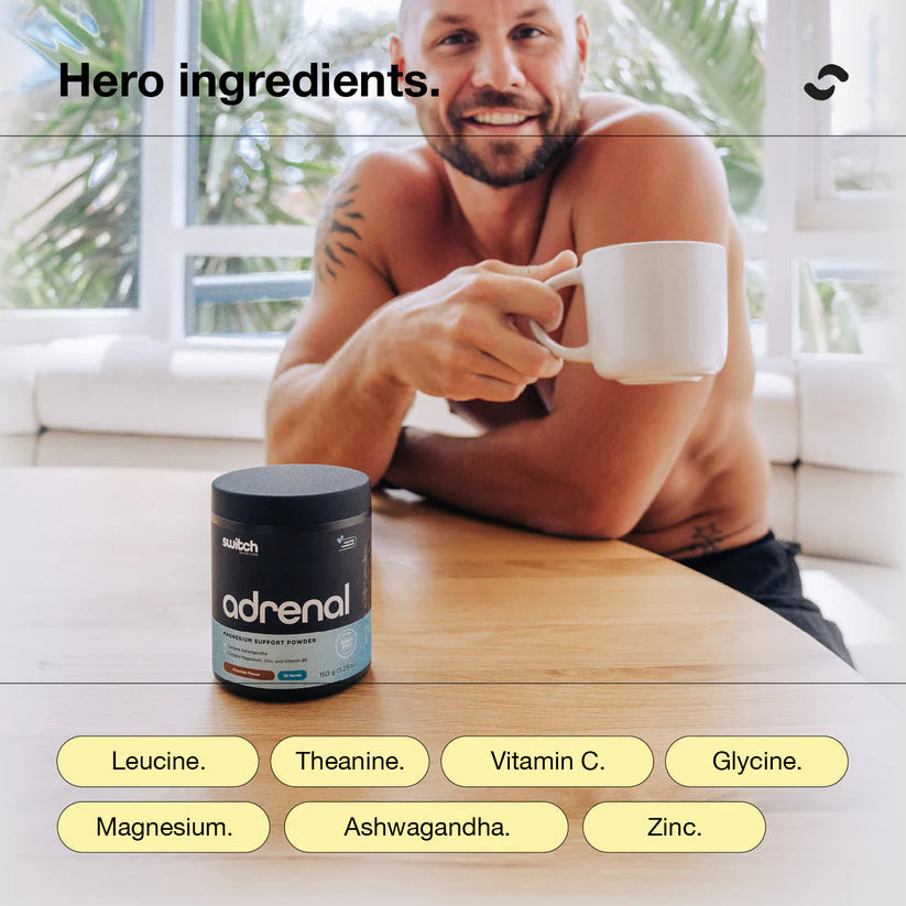 Switch Nutrition Adrenal Tub - 150g (30 Serves) - Strawberry Pineapple