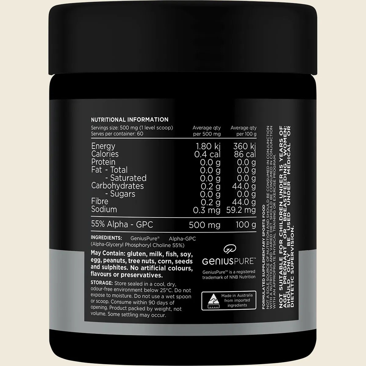 Switch Nutrition Alpha GPC Powder - 30g (60 Serves)
