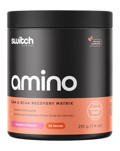 Switch Nutrition Amino Tub - 210g (30 Serves) - Raspberry