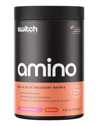 Switch Nutrition Amino Tub - 420g (60 Serves) - Raspberry