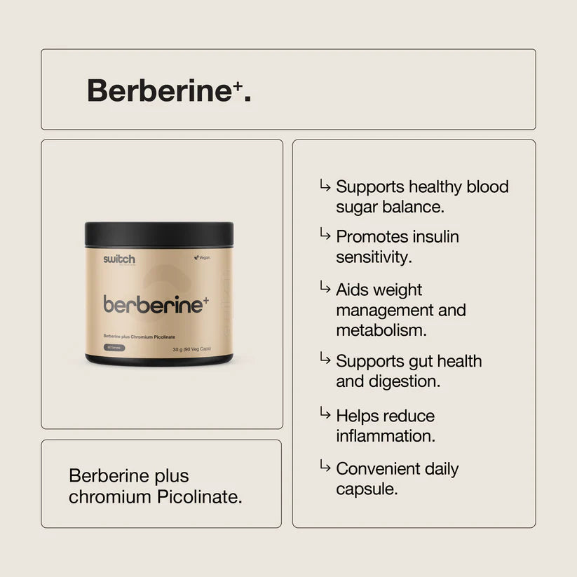 Switch Nutrition Berberine+ - 300g (90 Caps)