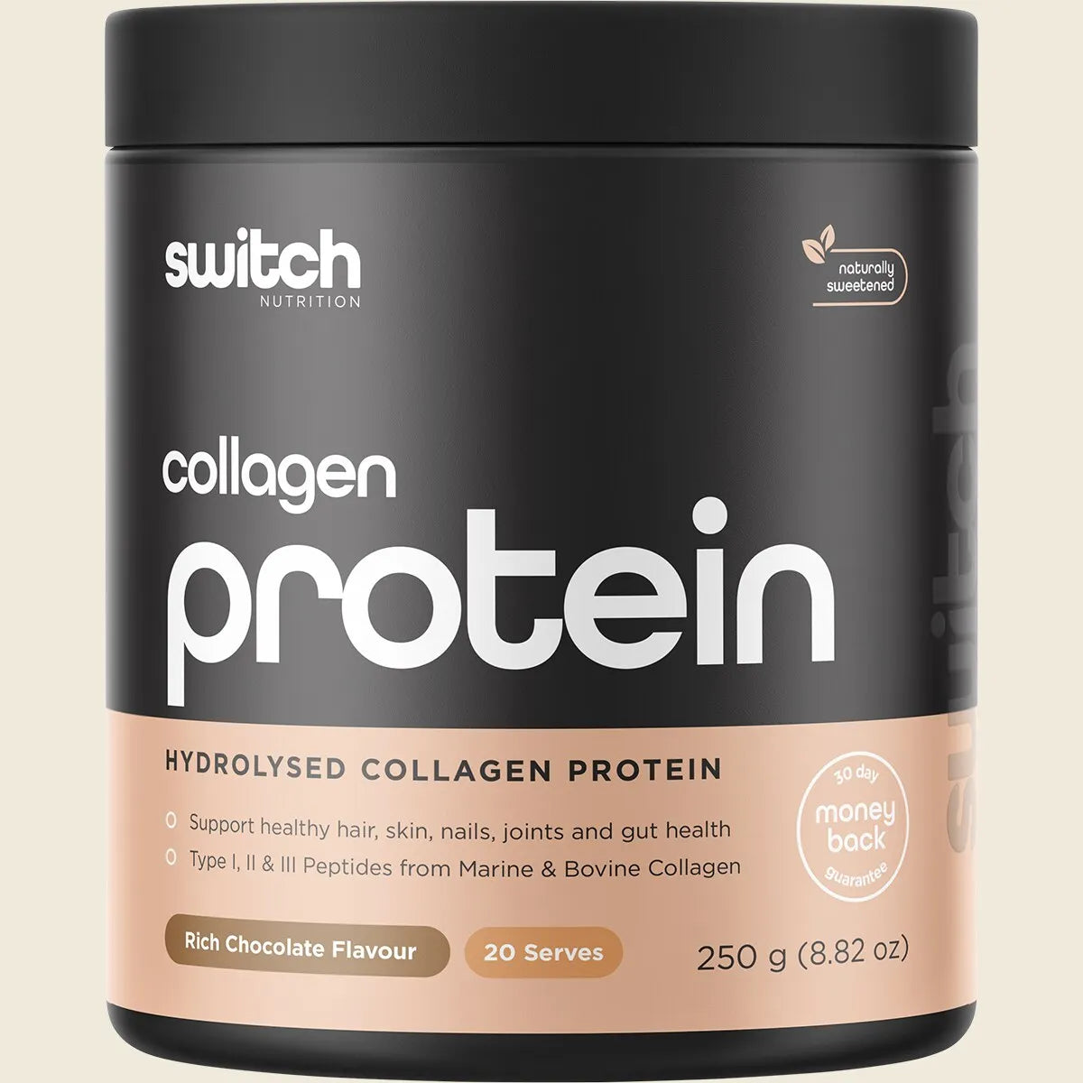 Switch Nutrition Collagen Protein - 250g (20 Serves) - Rich Chocolate
