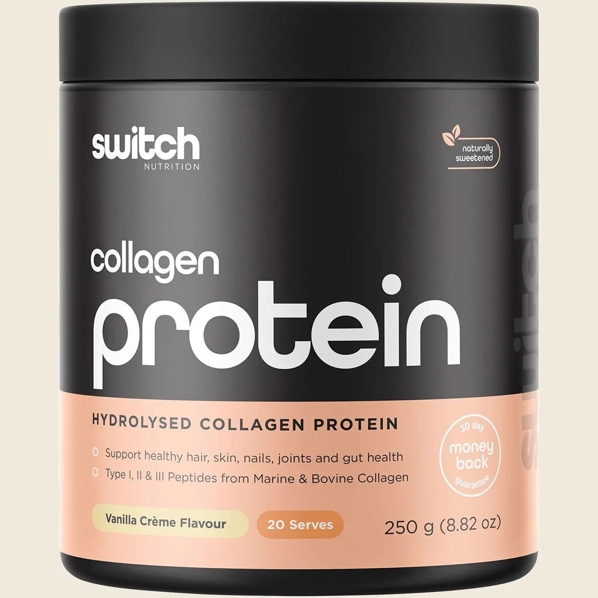 Switch Nutrition Collagen Protein - 250g (20 Serves) - Vanilla Crème