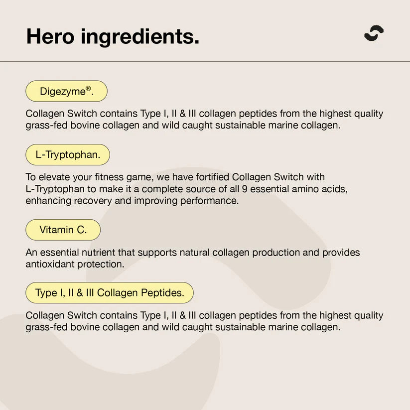 Switch Nutrition Collagen Protein - 250g (20 Serves) - Rich Chocolate