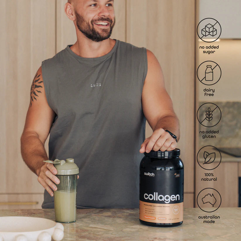 Switch Nutrition Collagen Protein - 250g (20 Serves) - Strawberry Kiwi