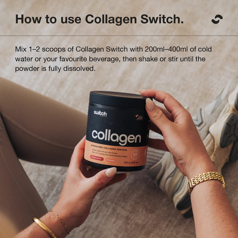 Switch Nutrition Collagen Protein - 250g (20 Serves) - Rich Chocolate