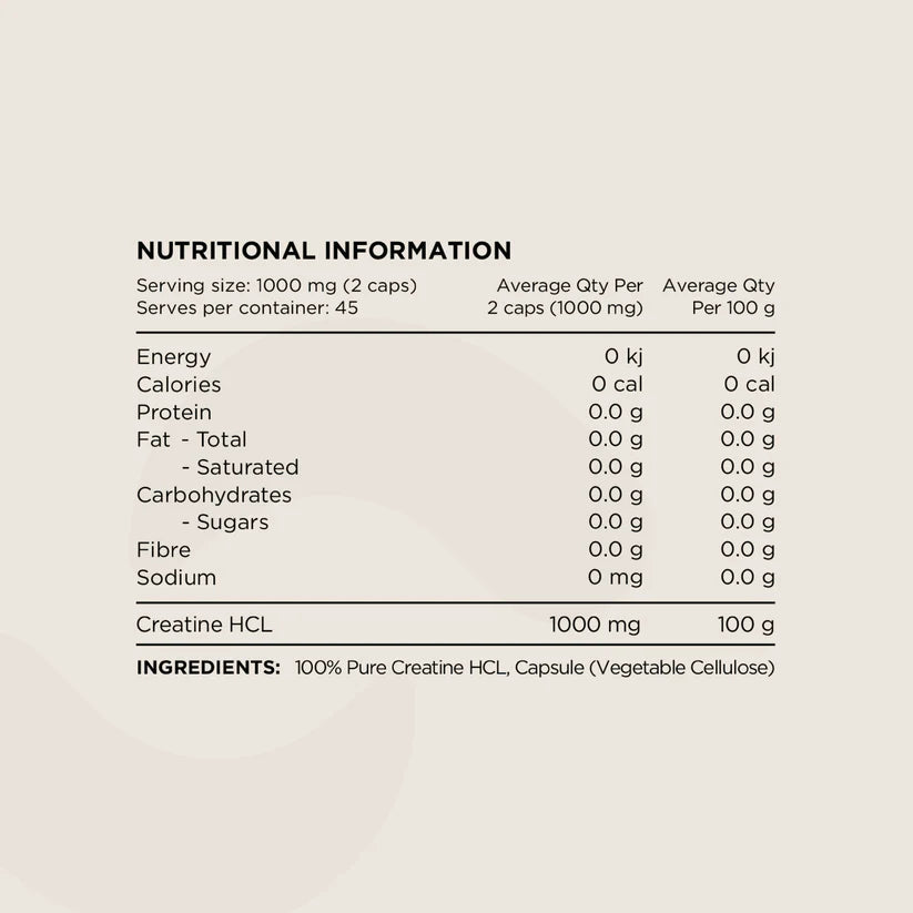 Switch Nutrition Creatine HCL Caps - 120g (240 Caps)