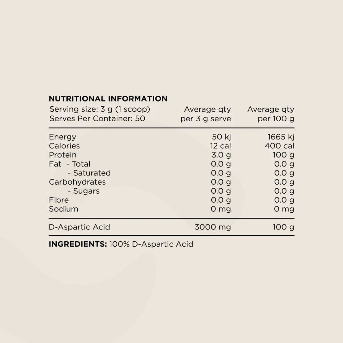 Switch Nutrition DAA Powder - 250g (50 Serves)