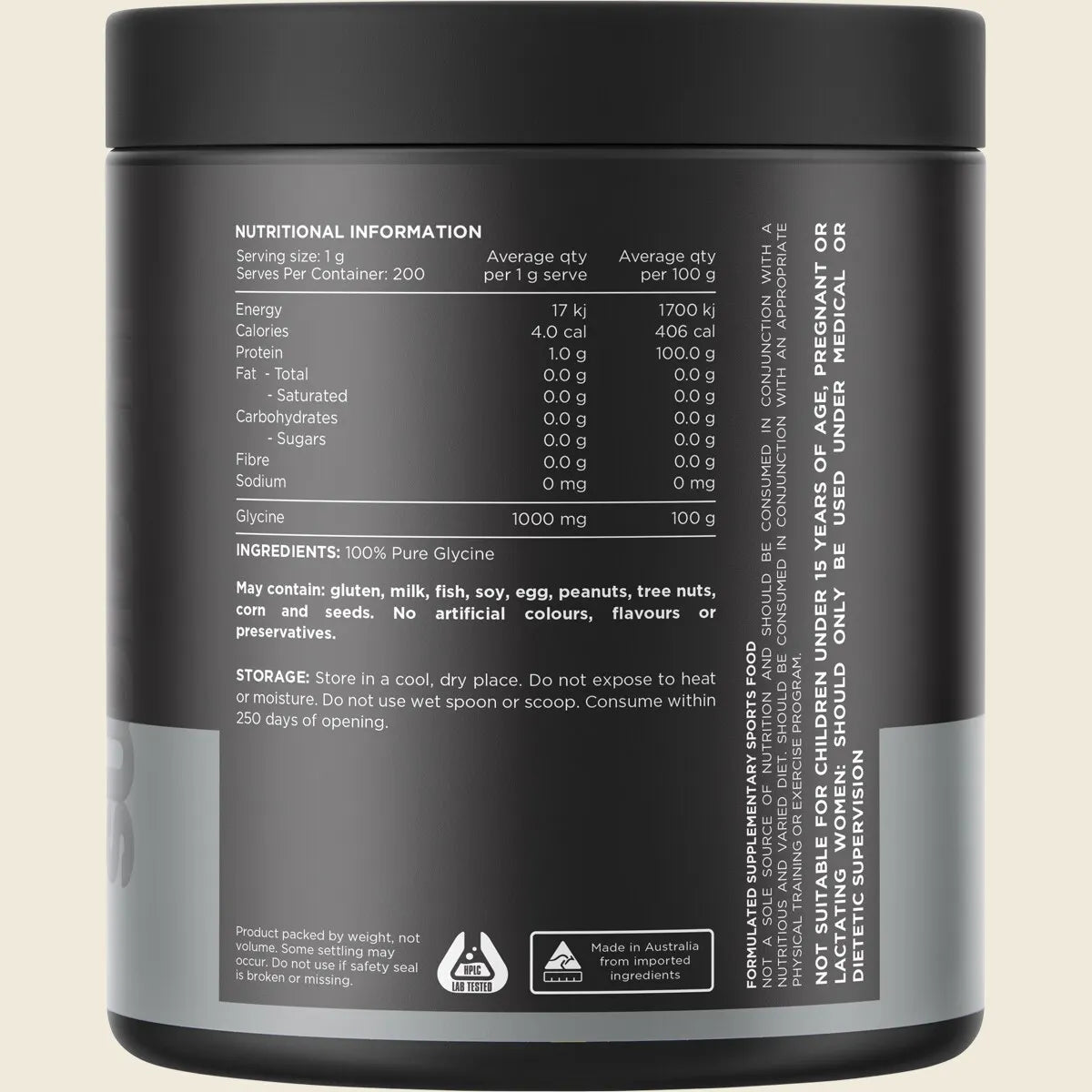Switch Nutrition Glycine Powder - 200g (200 Serves)