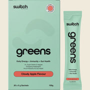 Switch Nutrition Greens Satchets - 20 x 5g Sachets - Cloudy Apple