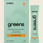 Switch Nutrition Greens Satchets - 20 x 5g Sachets - Fruit Juice