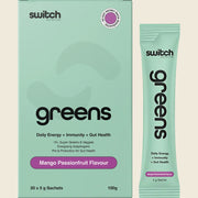 Switch Nutrition Greens Satchets - 20 x 5g Sachets - Mango Passionfruit