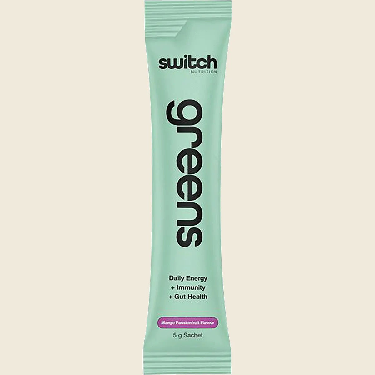 Switch Nutrition Greens Satchets - 20 x 5g Sachets - Mango Passionfruit